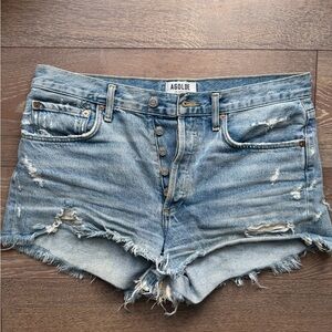 AGOLDE Women's Blue Denim Shorts